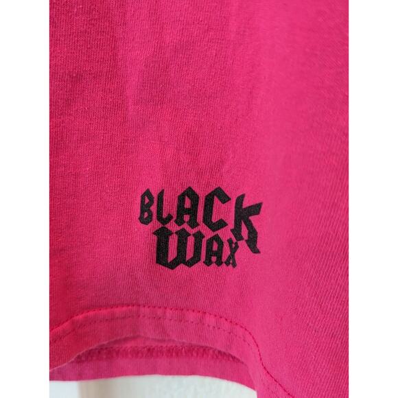 Black Wax Mens Shutter Shades T Shirt Sz M Neon Pink Retro 80s 90s Large Graphic - Picture 7 of 8
